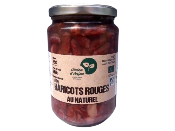 Haricots rouges au naturel Bio 660 grs